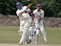 Dennis Petrie hits towards mid-wicket.jpg
